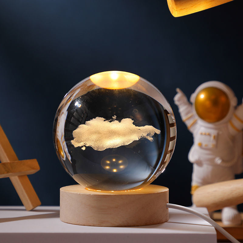Universe Series Luminous Crystal Ball Night Light Desktop Bedroom Decoration Couple Girlfriends Student Gift Birthday Gift - Premium from eprolo - Just $22.90! Shop now at Help Your Friend