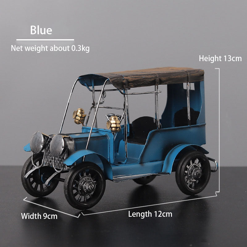Retro Iron Classic Car Ornaments Creative Home Desktop Car Model Decorative Metal Ornaments Crafts - Premium from eprolo - Just $20.20! Shop now at Help Your Friend
