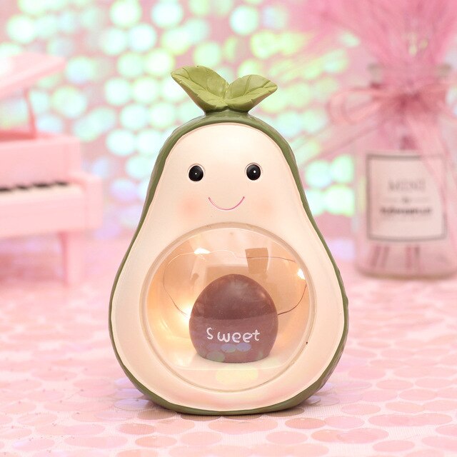 Cartoon Avocado Night Light Bedside Lamp LED Baby Children's Room Decoration Led Night Lamp Dark Night Baby Sleeping - Premium  from eprolo - Just $20.38! Shop now at Help Your Friend