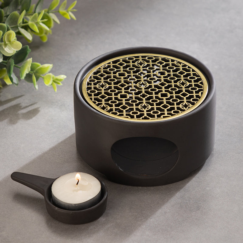 Ceramic Japanese Style Tea Warmer Candle Base Tea Warmer - Premium  from eprolo - Just $24.04! Shop now at Help Your Friend