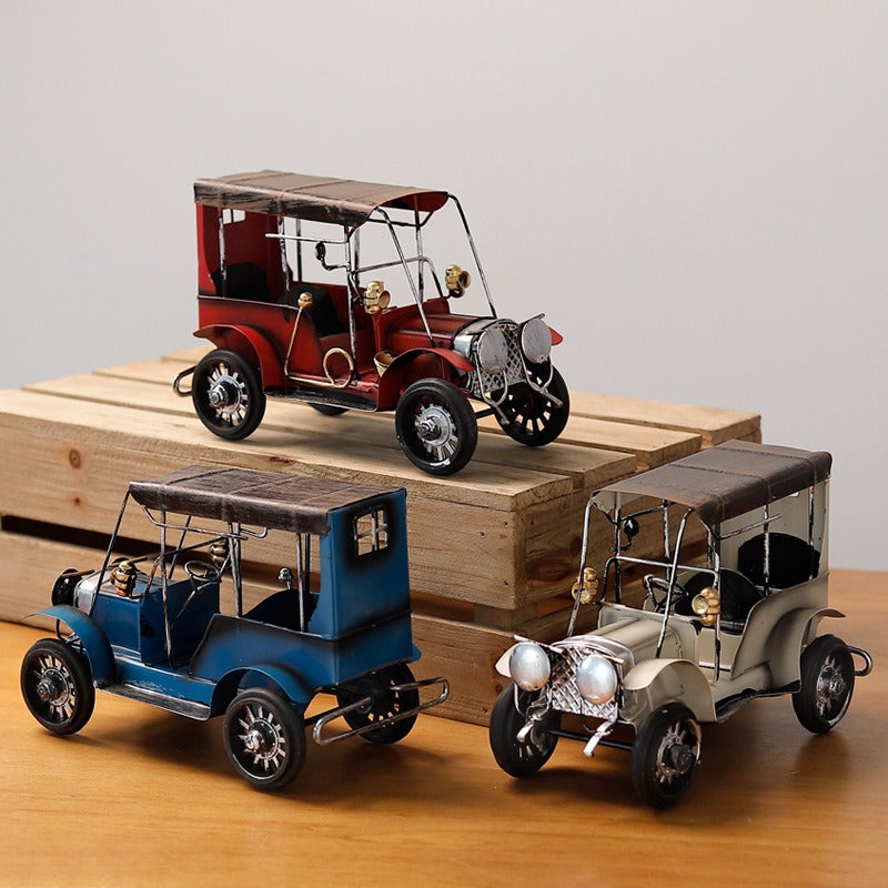 Retro Iron Classic Car Ornaments Creative Home Desktop Car Model Decorative Metal Ornaments Crafts - Premium from eprolo - Just $20.20! Shop now at Help Your Friend