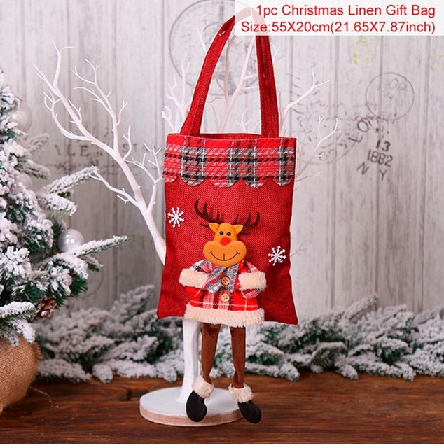 Christmas Gift Bags Christmas Candy Bags Noel Xmas Ornament Decorations Christmas Decorations For Home New Year - Premium from eprolo - Just $8.58! Shop now at Help Your Friend