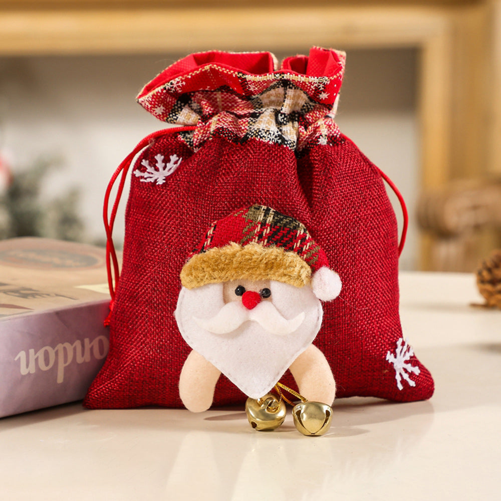 Christmas Gift Bags Apple Bags Christmas Gift Bags Pull Flannel Candy Decorative Supplies - Premium from eprolo - Just $8.06! Shop now at Help Your Friend