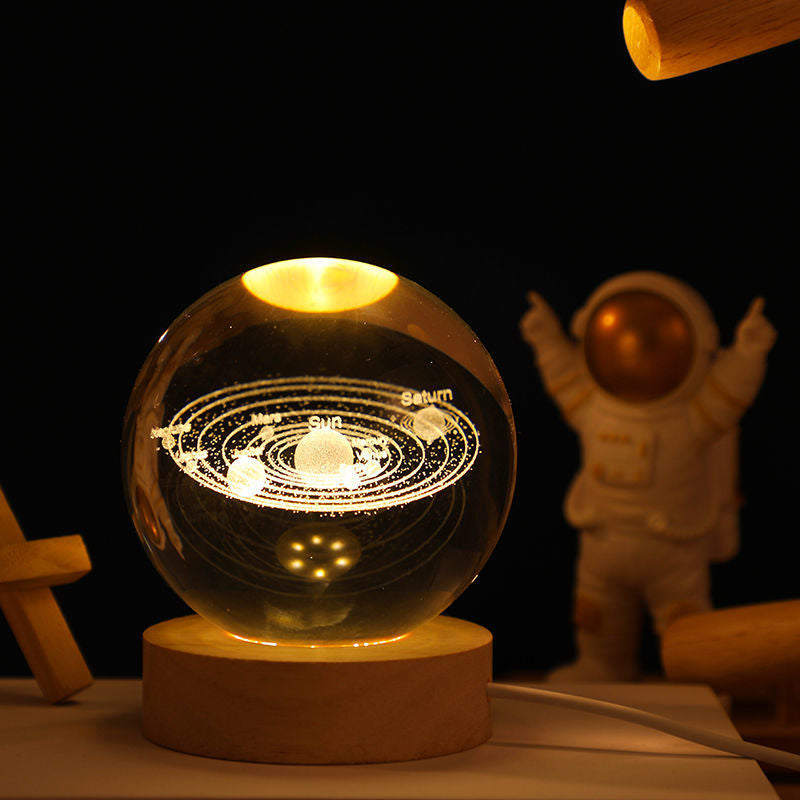 Universe Series Luminous Crystal Ball Night Light Desktop Bedroom Decoration Couple Girlfriends Student Gift Birthday Gift - Premium from eprolo - Just $22.90! Shop now at Help Your Friend