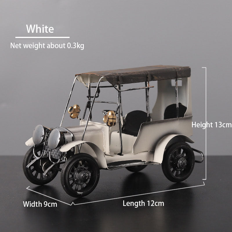 Retro Iron Classic Car Ornaments Creative Home Desktop Car Model Decorative Metal Ornaments Crafts - Premium from eprolo - Just $20.20! Shop now at Help Your Friend