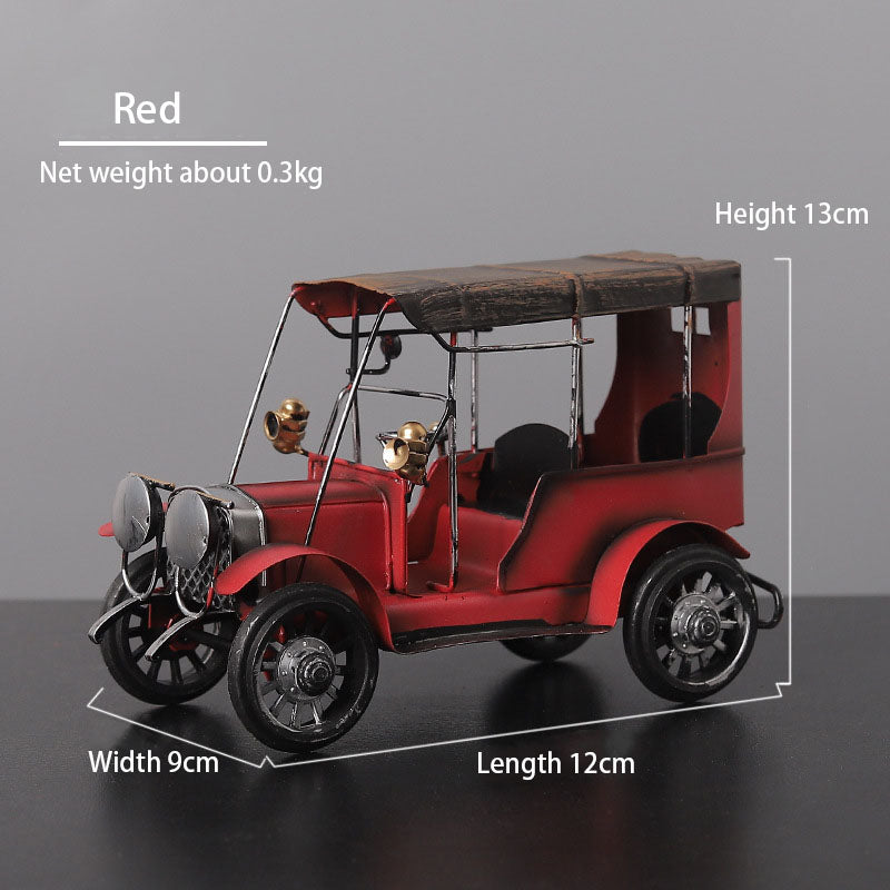 Retro Iron Classic Car Ornaments Creative Home Desktop Car Model Decorative Metal Ornaments Crafts - Premium from eprolo - Just $20.20! Shop now at Help Your Friend