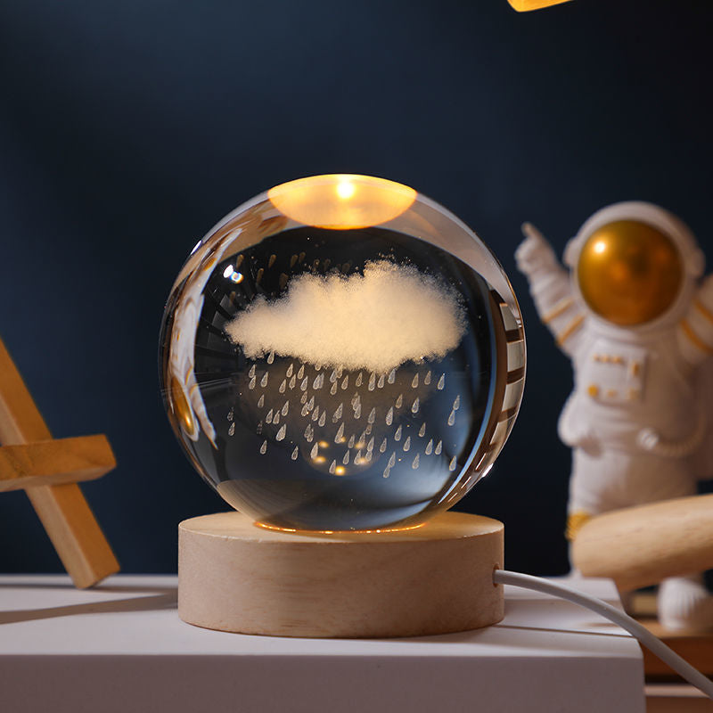 Universe Series Luminous Crystal Ball Night Light Desktop Bedroom Decoration Couple Girlfriends Student Gift Birthday Gift - Premium from eprolo - Just $22.90! Shop now at Help Your Friend