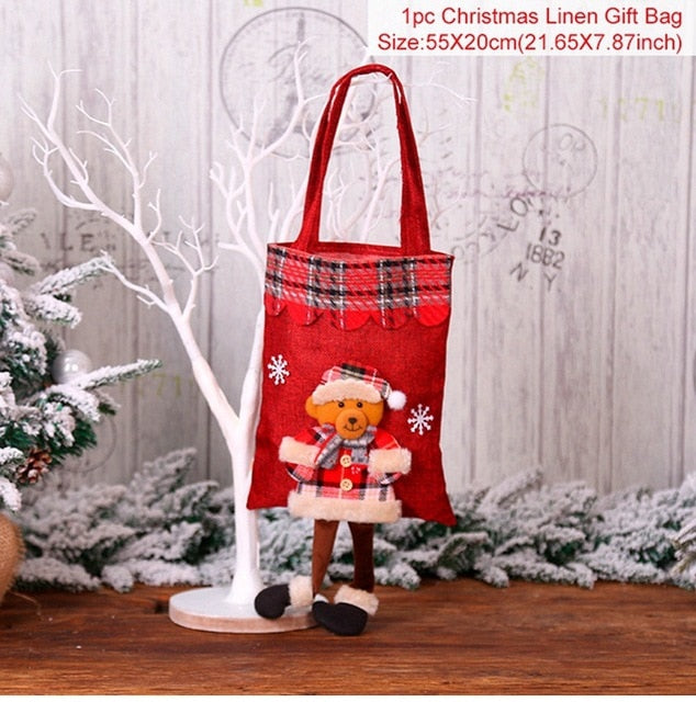 Christmas Gift Bags Christmas Candy Bags Noel Xmas Ornament Decorations Christmas Decorations For Home New Year - Premium from eprolo - Just $8.58! Shop now at Help Your Friend