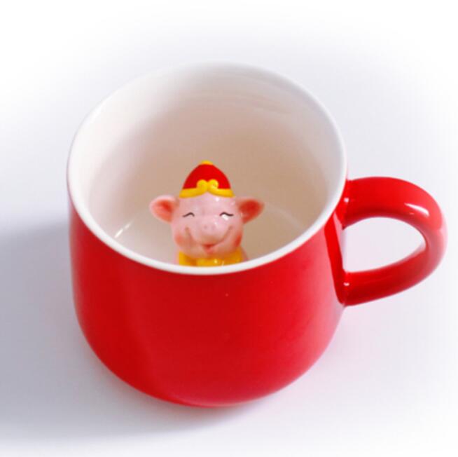 Christmas Mug Coffee Milk Breakfast Mug Snowman Santa Claus Cartoon Ceramics Cup 3D Animal Christmas Gift Cup for Friend Family - Premium from eprolo - Just $17.98! Shop now at Help Your Friend