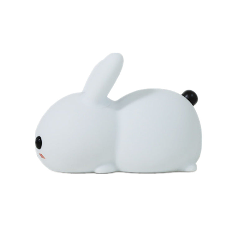 Silicone Jade Rabbit LED Night Light USB Charging Two-tone Lighting Cute Rabbit Shooting Light Children's Night Companion Sleeping Light - Premium from eprolo - Just $22.90! Shop now at Help Your Friend