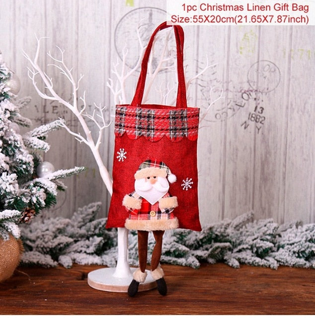 Christmas Gift Bags Christmas Candy Bags Noel Xmas Ornament Decorations Christmas Decorations For Home New Year - Premium from eprolo - Just $8.58! Shop now at Help Your Friend