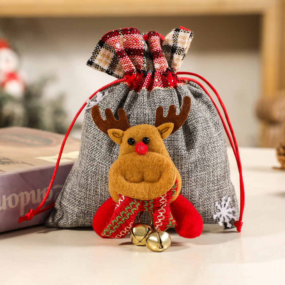 Christmas Gift Bags Apple Bags Christmas Gift Bags Pull Flannel Candy Decorative Supplies - Premium from eprolo - Just $8.06! Shop now at Help Your Friend