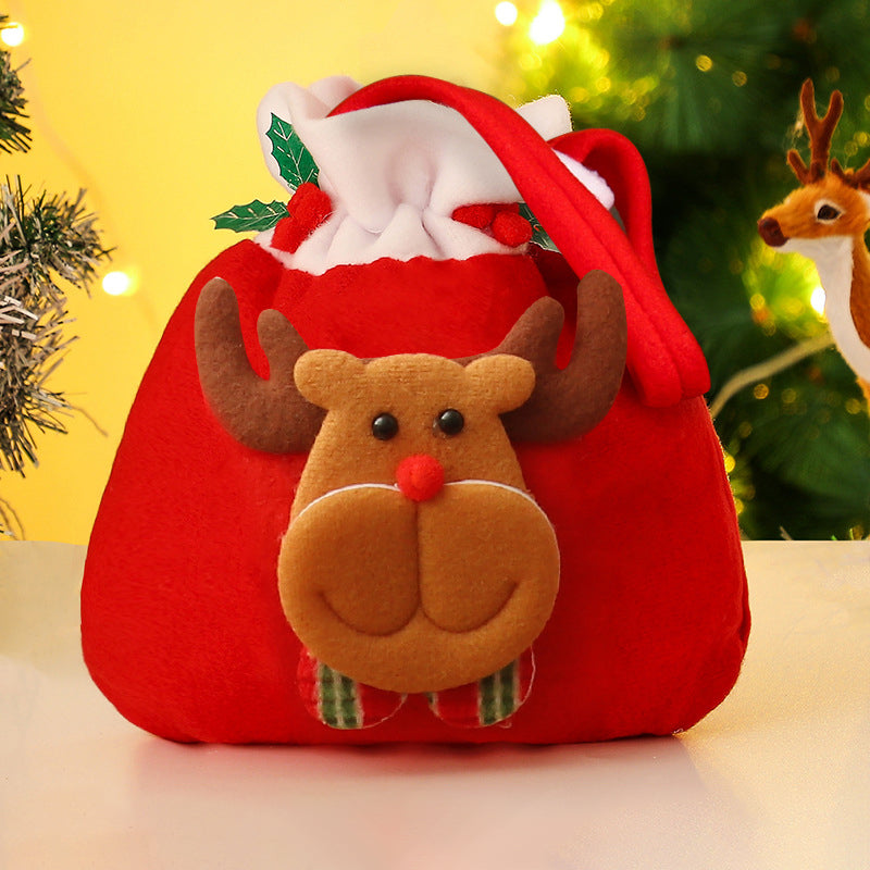 Christmas Gift Bags Apple Bags Christmas Gift Bags Pull Flannel Candy Decorative Supplies - Premium from eprolo - Just $8.06! Shop now at Help Your Friend