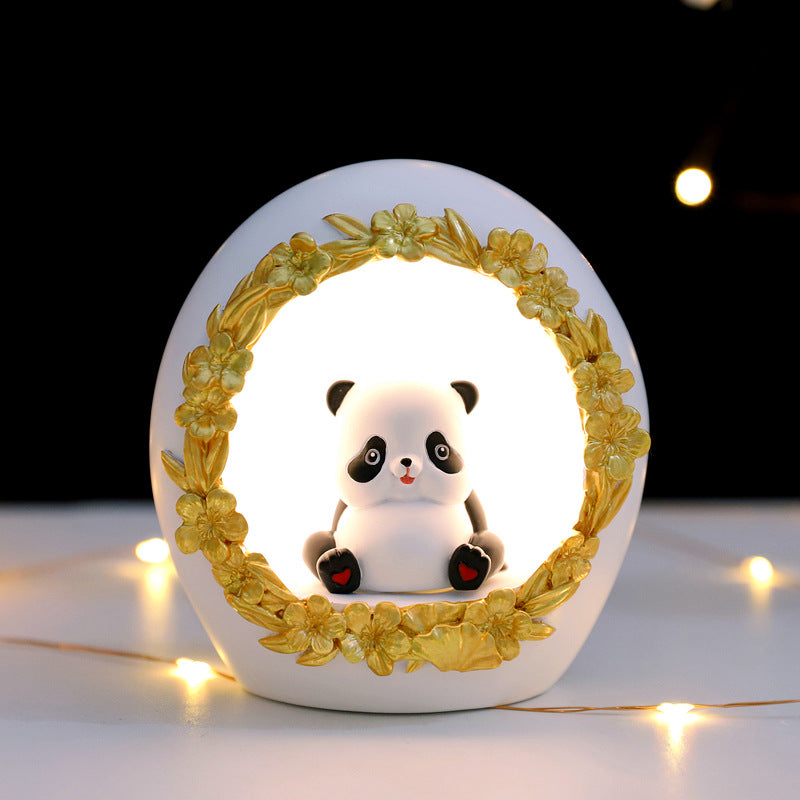 Creative Gifts New Fat Panda Star Light Night Light Resin Crafts Student Gift Ornament - Premium from eprolo - Just $17.82! Shop now at Help Your Friend