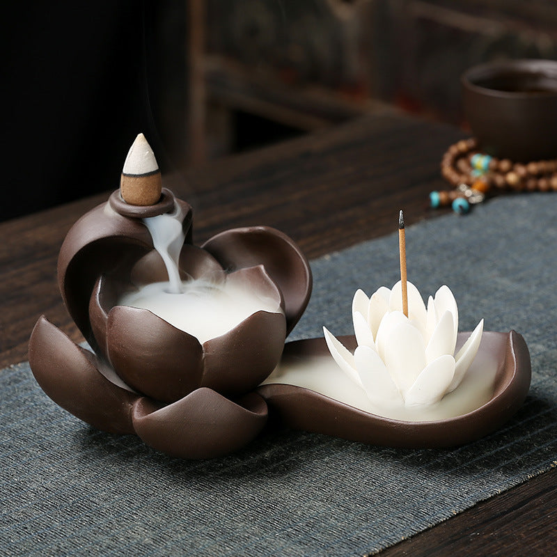 Static Dust Purple Sand Backflow Incense Burner Home Indoor Aromatherapy Burner Incense Road Creative Ornaments - Premium from eprolo - Just $25.90! Shop now at Help Your Friend