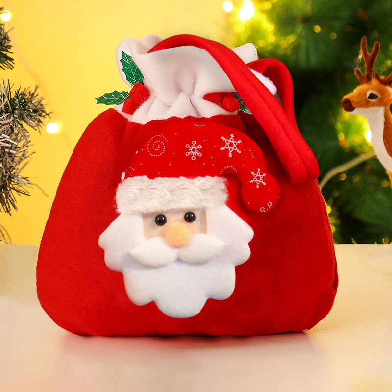 Christmas Gift Bags Apple Bags Christmas Gift Bags Pull Flannel Candy Decorative Supplies - Premium from eprolo - Just $8.06! Shop now at Help Your Friend