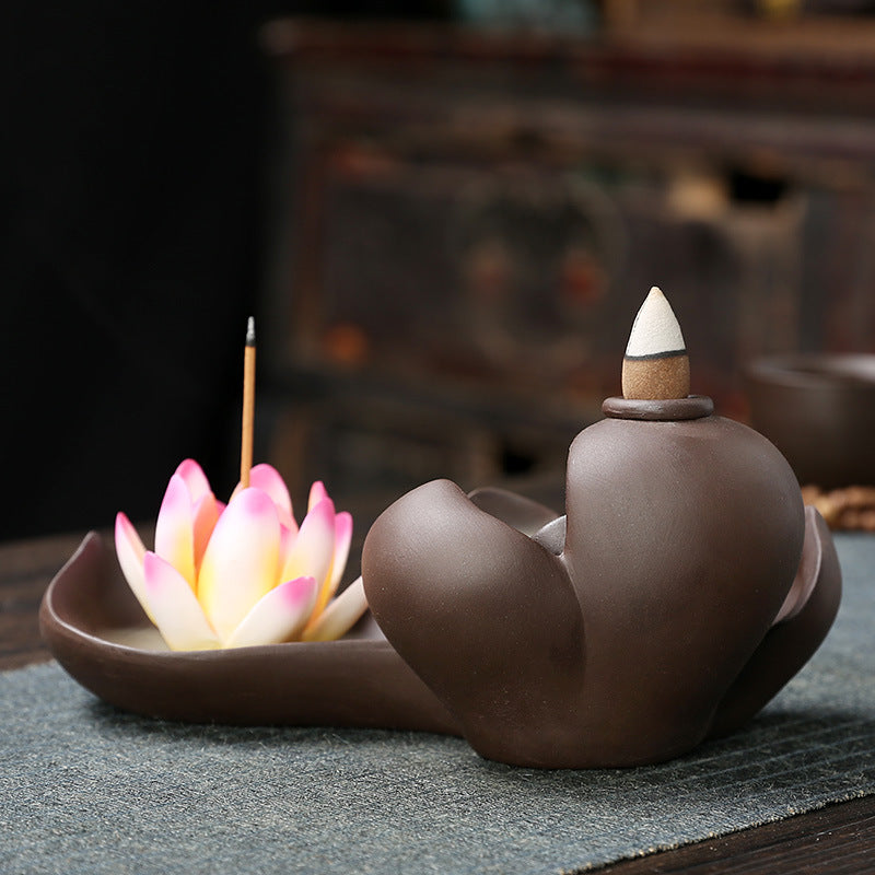 Static Dust Purple Sand Backflow Incense Burner Home Indoor Aromatherapy Burner Incense Road Creative Ornaments - Premium from eprolo - Just $25.90! Shop now at Help Your Friend