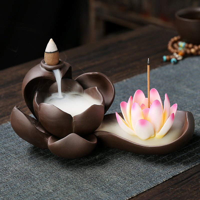 Static Dust Purple Sand Backflow Incense Burner Home Indoor Aromatherapy Burner Incense Road Creative Ornaments - Premium from eprolo - Just $25.90! Shop now at Help Your Friend