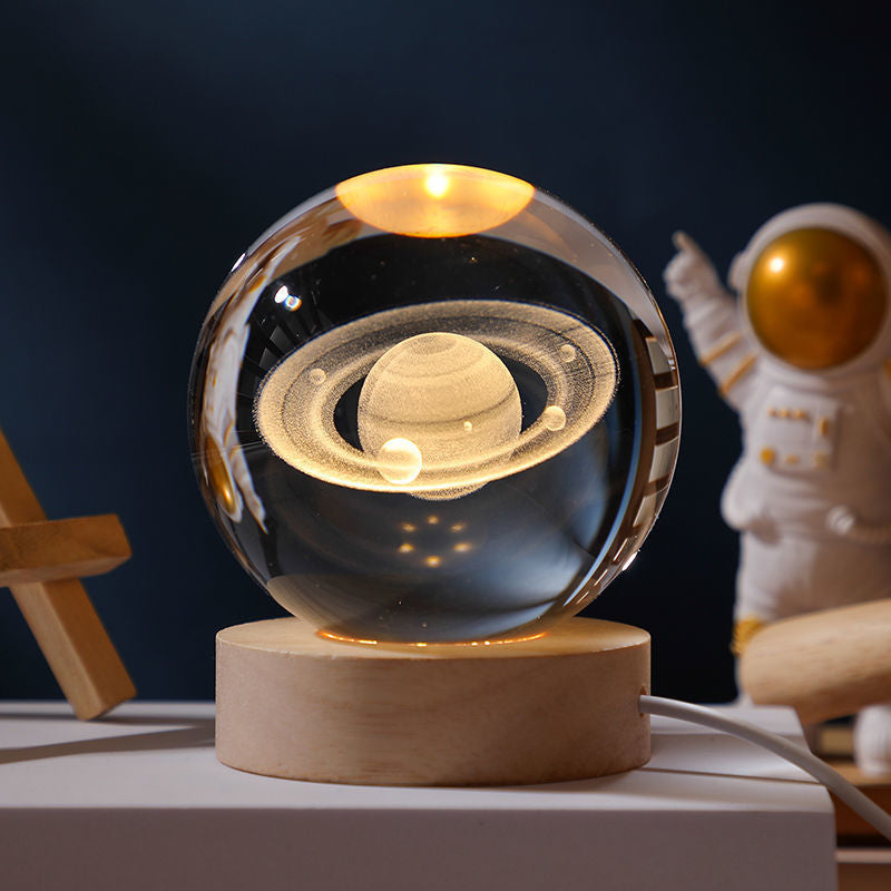 Universe Series Luminous Crystal Ball Night Light Desktop Bedroom Decoration Couple Girlfriends Student Gift Birthday Gift - Premium from eprolo - Just $22.90! Shop now at Help Your Friend