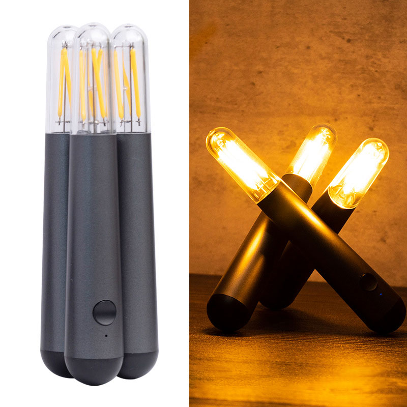 LED Desktop Night Light USB Charging Creative Bar Decoration Light Portable Folding Outdoor Camping Atmosphere Light - Premium from eprolo - Just $30.78! Shop now at Help Your Friend