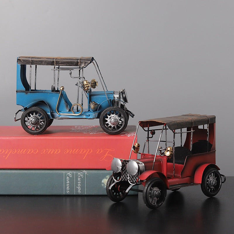 Retro Iron Classic Car Ornaments Creative Home Desktop Car Model Decorative Metal Ornaments Crafts - Premium from eprolo - Just $20.20! Shop now at Help Your Friend