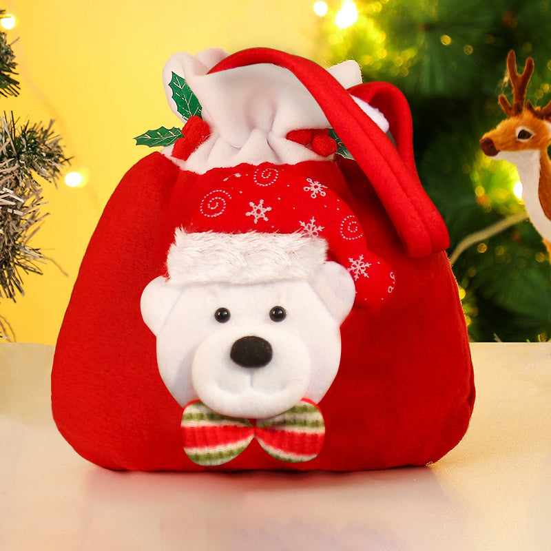 Christmas Gift Bags Apple Bags Christmas Gift Bags Pull Flannel Candy Decorative Supplies - Premium from eprolo - Just $8.06! Shop now at Help Your Friend