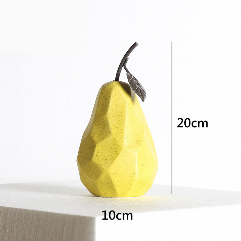 Ceramic Pear Ornaments Modern Minimalist Living Room TV Cabinet Home Decorations Fruit Ornaments - Premium  from eprolo - Just $22.30! Shop now at Help Your Friend