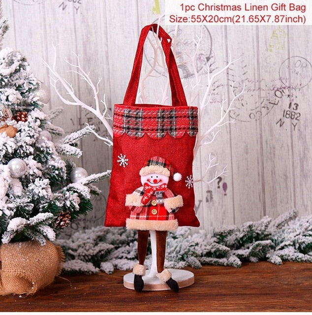 Christmas Gift Bags Christmas Candy Bags Noel Xmas Ornament Decorations Christmas Decorations For Home New Year - Premium from eprolo - Just $8.58! Shop now at Help Your Friend