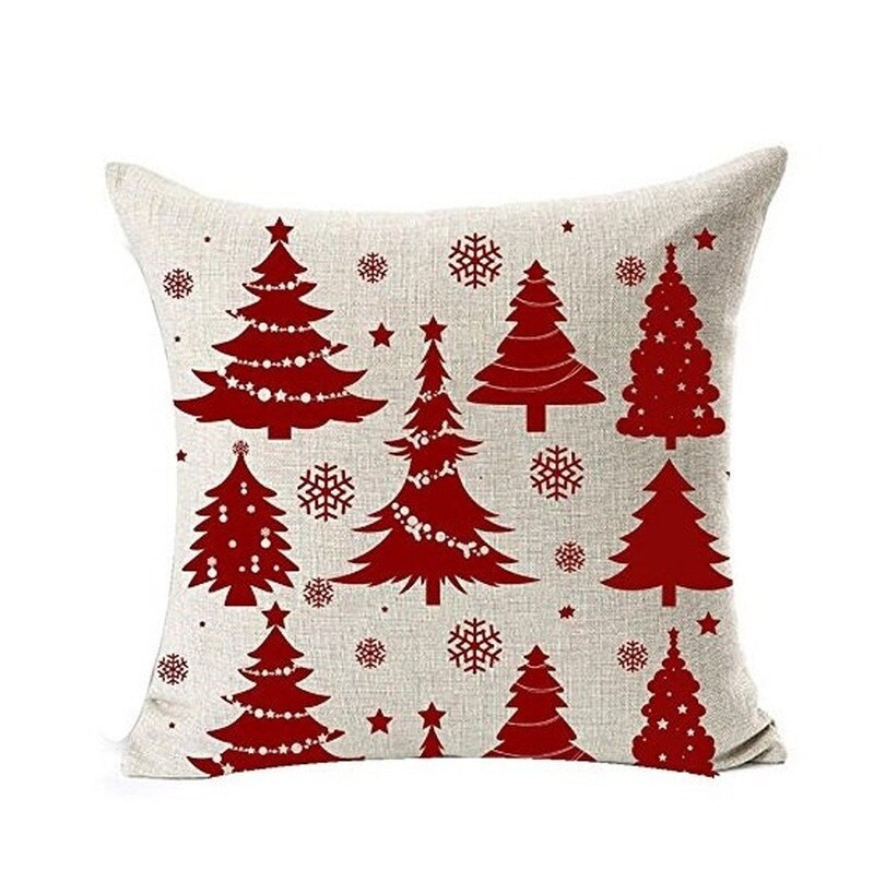 Christmas Decorations Pillow Covers Snowflcke Decor Throw Pillow Cases Xms Tree Cushion Cover 18 X 18 Inch - Premium  from eprolo - Just $9.60! Shop now at Help Your Friend