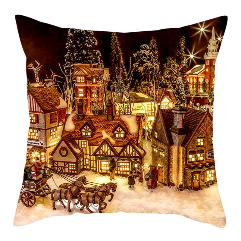 Christmas Style Animals Cushion Cover