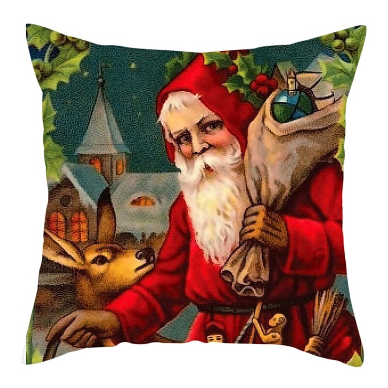 Christmas Style Animals Cushion Cover