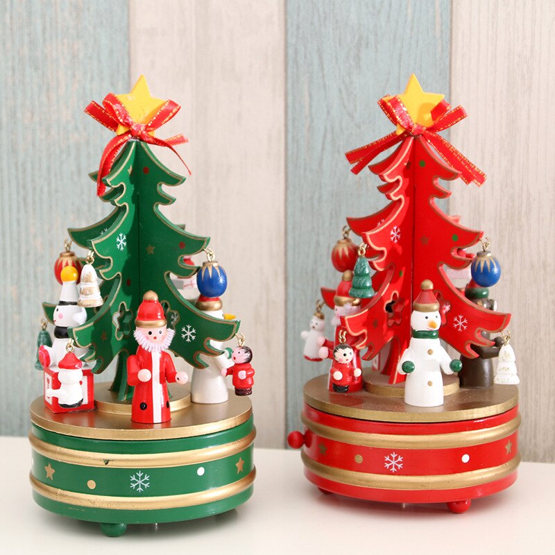 Snowman Decoration Music Box (2 Color) with Christmas Tree and Santa Claus - Premium  from eprolo - Just $27.02! Shop now at Help Your Friend