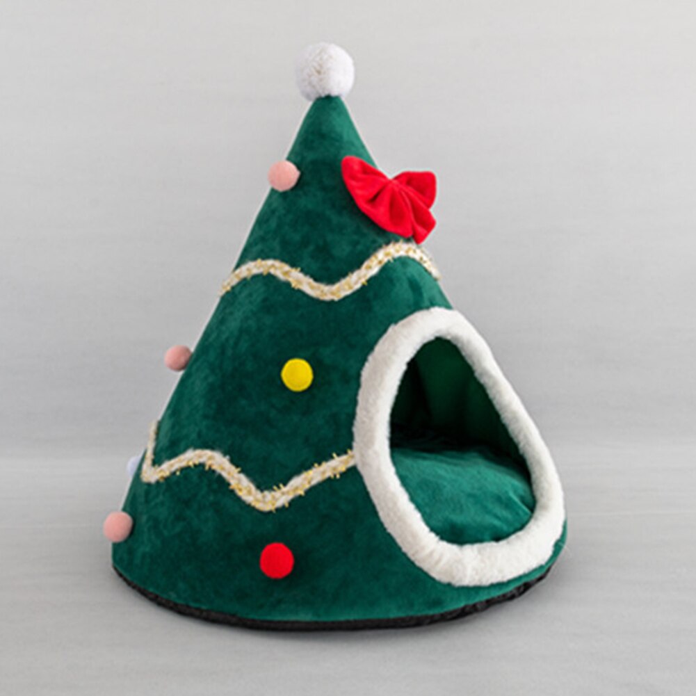 Christmas Tree Shape Pet House Soft Warm Nest Bed - Premium  from eprolo - Just $30.30! Shop now at Help Your Friend