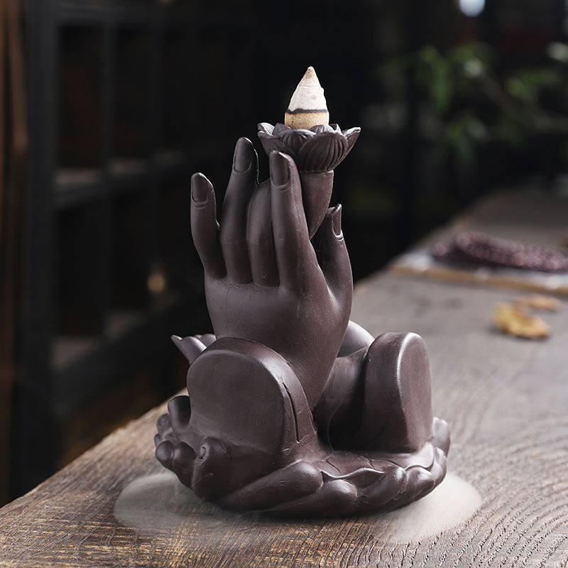 Purple Sand Backflow Sandalwood Furnace Indoor Home Incense Burner Creative Large Bergamot Backflow Aromatherapy Furnace Gift Ornaments - Premium  from eprolo - Just $24.62! Shop now at Help Your Friend