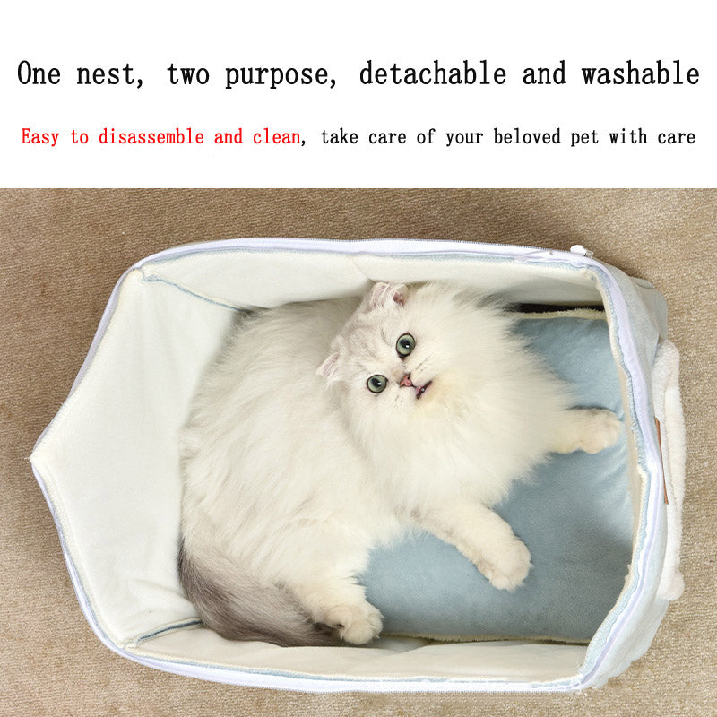 House Type Pet Cat Nest Four Seasons Universal Pet Nest Cat Nest Dog Nest Pet Supplies Can Be Removed and Washable - Premium  from eprolo - Just $25.42! Shop now at Help Your Friend