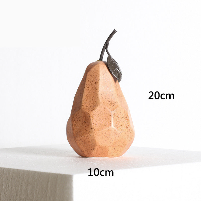 Ceramic Pear Ornaments Modern Minimalist Living Room TV Cabinet Home Decorations Fruit Ornaments - Premium  from eprolo - Just $22.30! Shop now at Help Your Friend