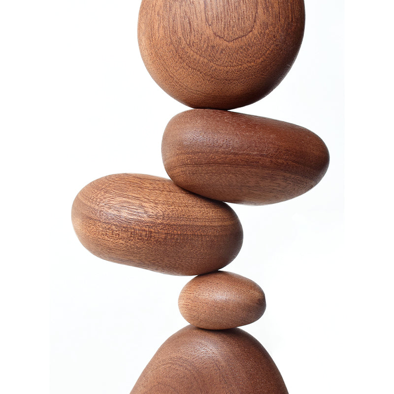 Solid Wood Stone Shape Fun Art Ornaments Nordic Style Puzzle Decompression Accessories - Premium  from eprolo - Just $58.78! Shop now at Help Your Friend