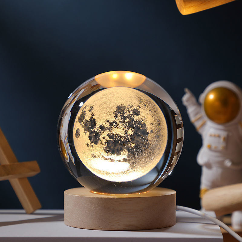 Universe Series Luminous Crystal Ball Night Light Desktop Bedroom Decoration Couple Girlfriends Student Gift Birthday Gift - Premium  from eprolo - Just $22.90! Shop now at Help Your Friend
