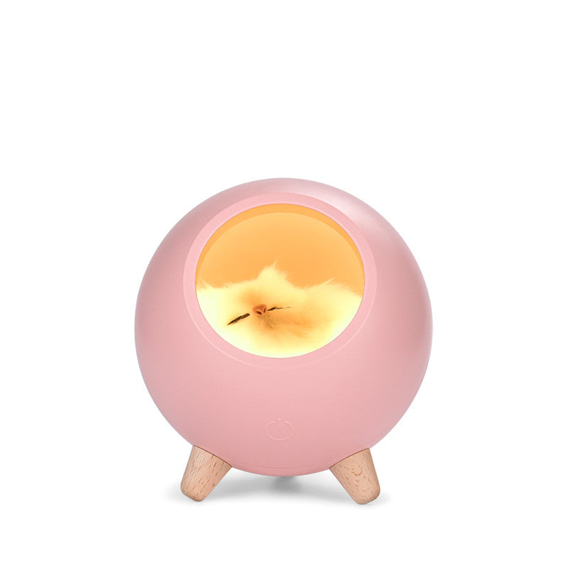 Creative Cute Little Cute Cat House Night Light Cute Kitten Bedside With Sleeping Light USB Charging Touch Atmosphere Light - Premium  from eprolo - Just $29.06! Shop now at Help Your Friend