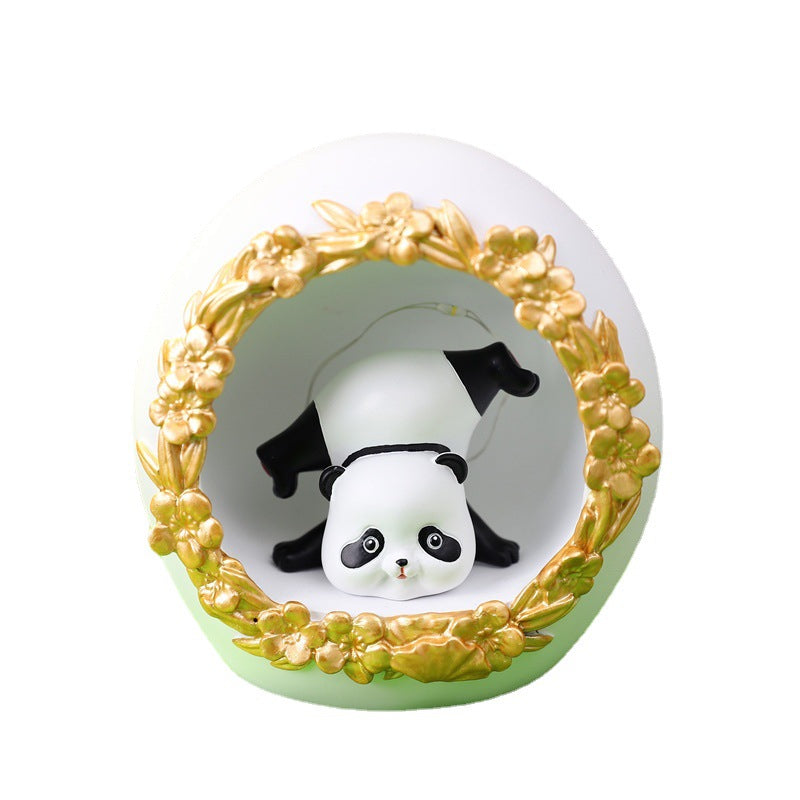 Creative Gifts New Fat Panda Star Light Night Light Resin Crafts Student Gift Ornament - Premium  from eprolo - Just $17.82! Shop now at Help Your Friend