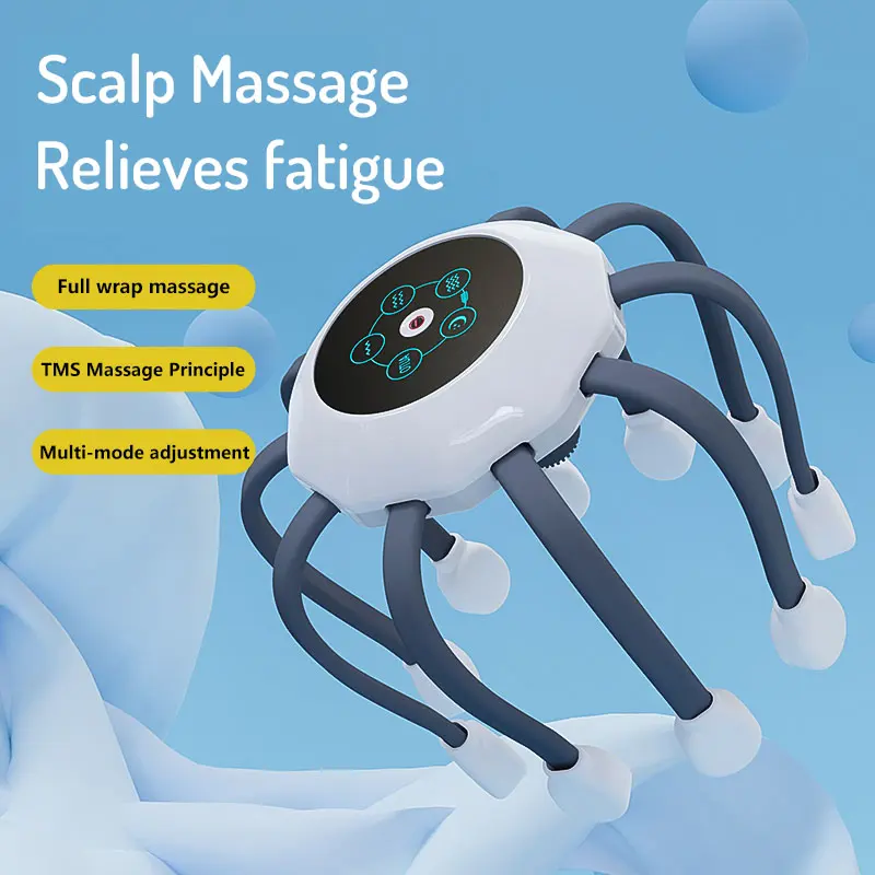 New Arrivals Spider Soft Electric Silicone Massage Scalp Massager Head Massager - Premium  from eprolo - Just $38.78! Shop now at Help Your Friend