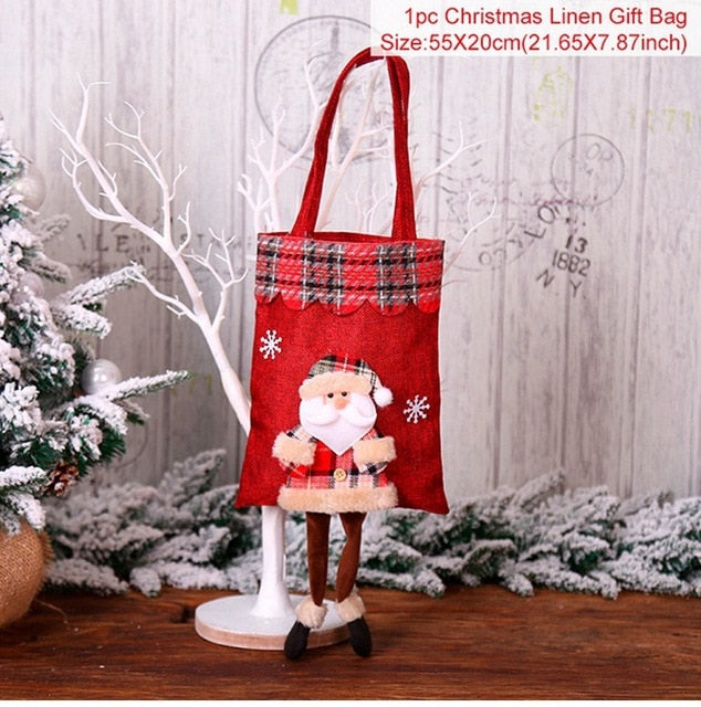 Christmas Gift Bags Christmas Candy Bags Noel Xmas Ornament Decorations Christmas Decorations For Home New Year - Premium  from eprolo - Just $8.58! Shop now at Help Your Friend