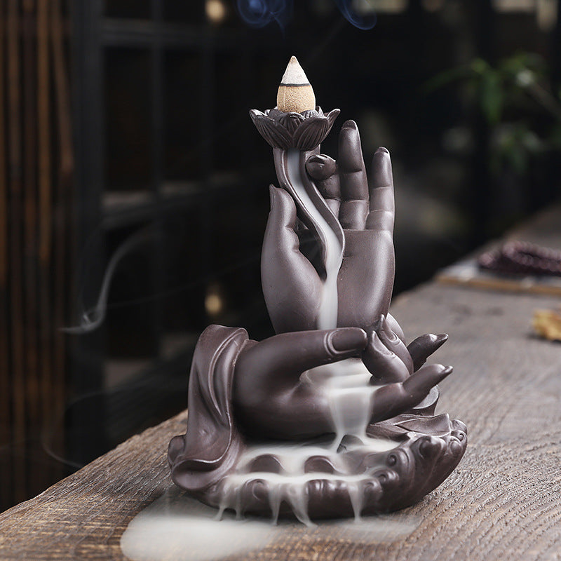 Purple Sand Backflow Sandalwood Furnace Indoor Home Incense Burner Creative Large Bergamot Backflow Aromatherapy Furnace Gift Ornaments - Premium  from eprolo - Just $24.62! Shop now at Help Your Friend