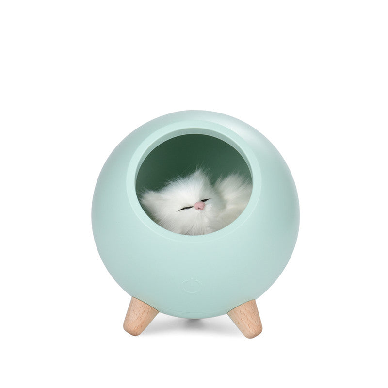 Creative Cute Little Cute Cat House Night Light Cute Kitten Bedside With Sleeping Light USB Charging Touch Atmosphere Light - Premium  from eprolo - Just $29.06! Shop now at Help Your Friend