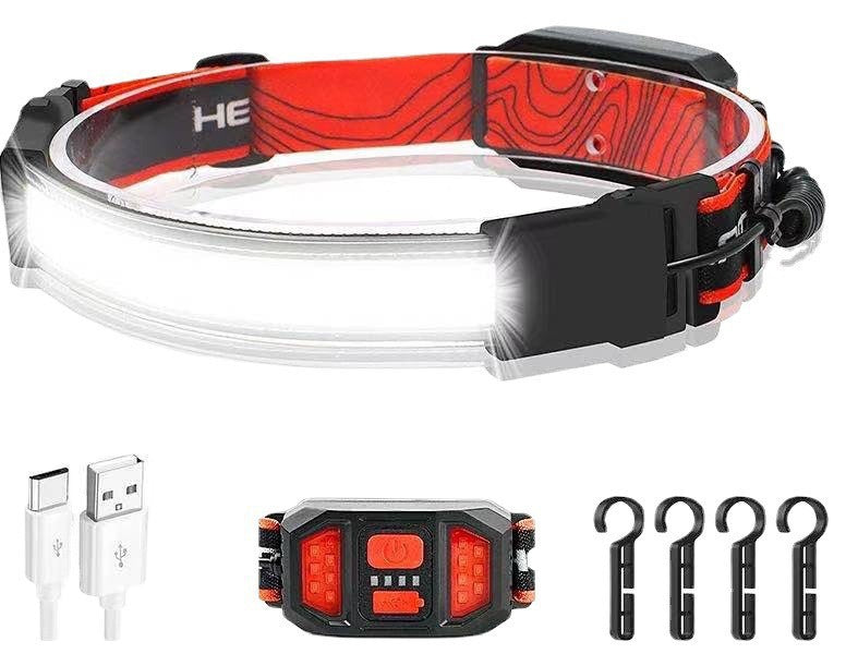 New COB Head Lamp LED Mini Head Lamp Type-C Rechargeable Outdoor Night Fishing Night Running Neck Lamp - Premium  from eprolo - Just $16.24! Shop now at Help Your Friend