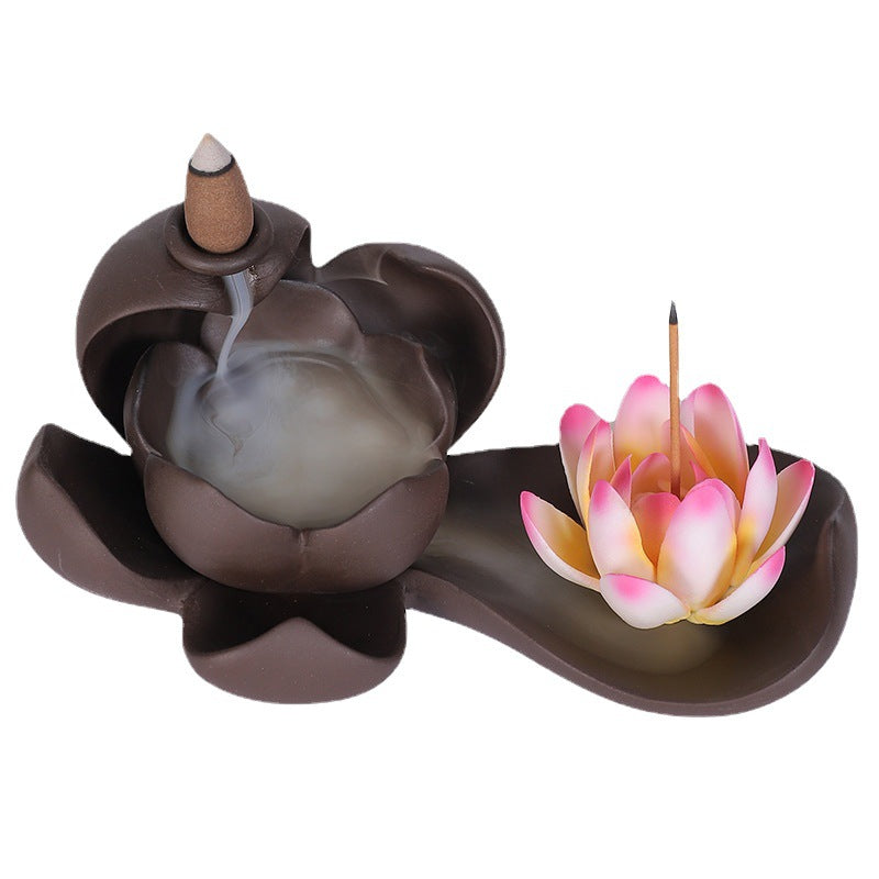 Static Dust Purple Sand Backflow Incense Burner Home Indoor Aromatherapy Burner Incense Road Creative Ornaments - Premium  from eprolo - Just $25.90! Shop now at Help Your Friend