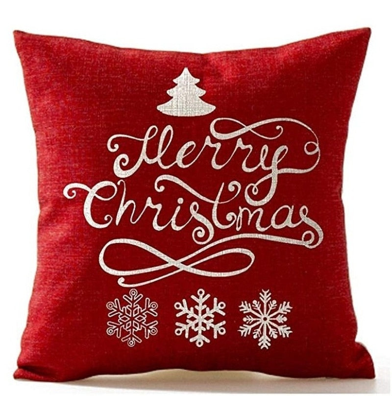 Christmas Decorations Pillow Covers Snowflcke Decor Throw Pillow Cases Xms Tree Cushion Cover 18 X 18 Inch - Premium  from eprolo - Just $9.60! Shop now at Help Your Friend