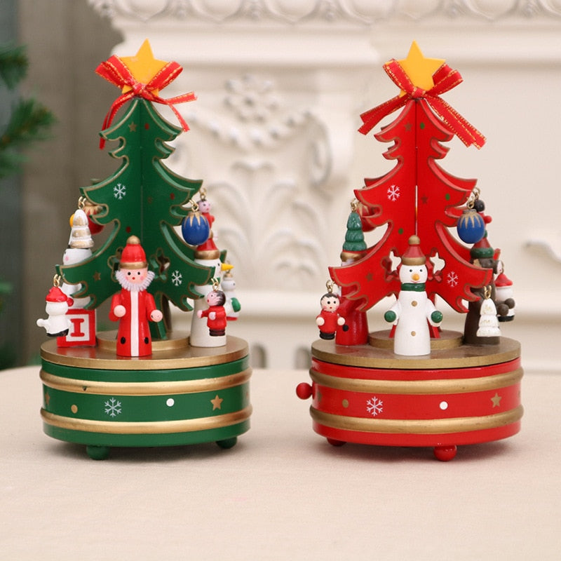 Snowman Decoration Music Box (2 Color) with Christmas Tree and Santa Claus - Premium  from eprolo - Just $27.02! Shop now at Help Your Friend