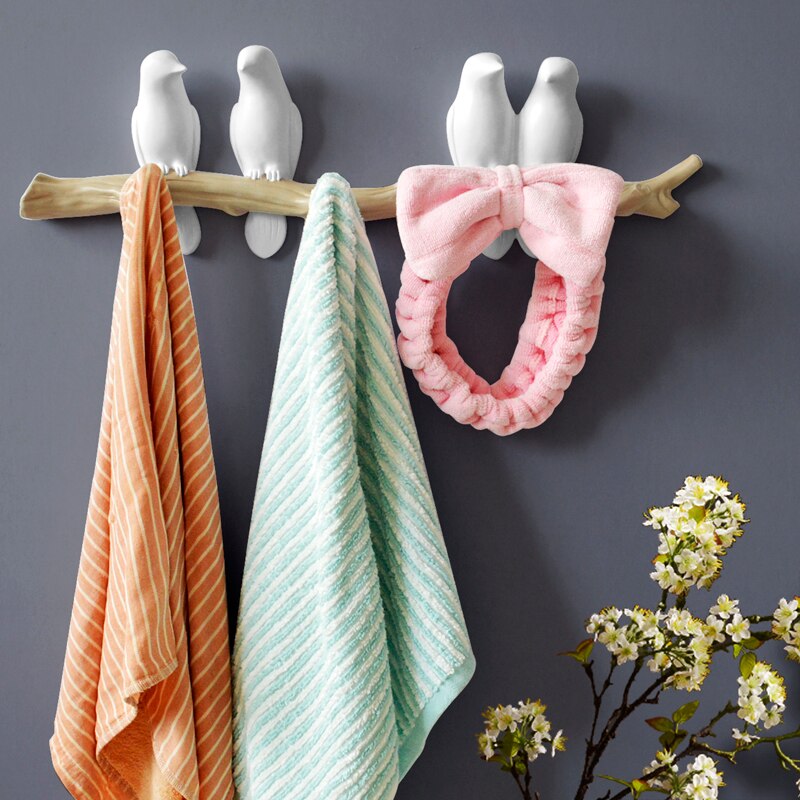 Wall Decorations Home Accessories Living Room Hanger Resin Bird hanger key kitchen Coat Clothes Towel Hooks Hat Handbag Holder - Premium  from eprolo - Just $21.28! Shop now at Help Your Friend