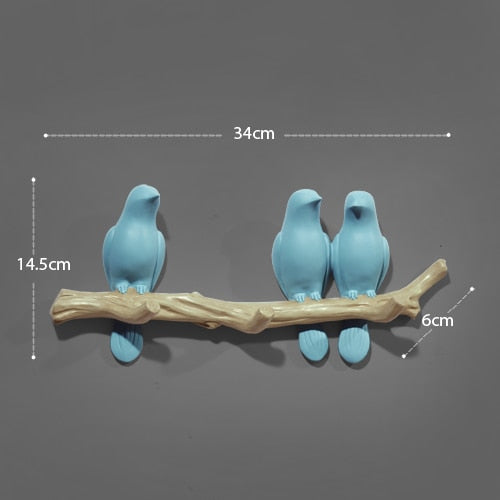Wall Decorations Home Accessories Living Room Hanger Resin Bird hanger key kitchen Coat Clothes Towel Hooks Hat Handbag Holder - Premium  from eprolo - Just $21.28! Shop now at Help Your Friend